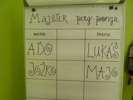 Majster školy v ping-pongu