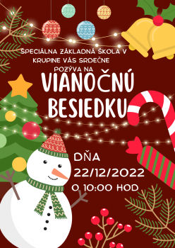 Pozvánka na vianočnú besiedku