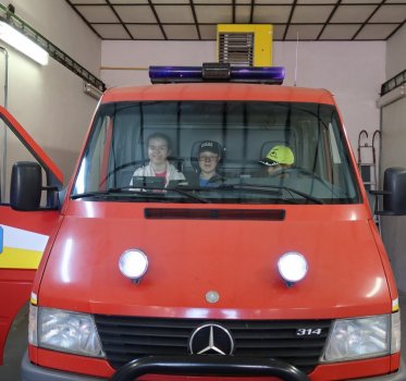 Návšteva hasičskej stanice