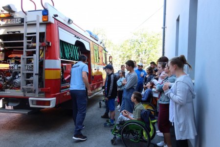 Návšteva hasičskej stanice