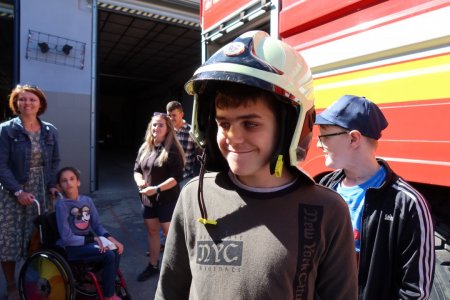 Návšteva hasičskej stanice