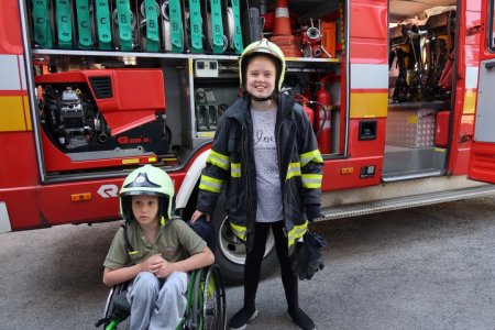 Návšteva hasičskej stanice