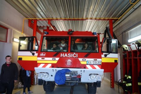Návšteva hasičskej stanice