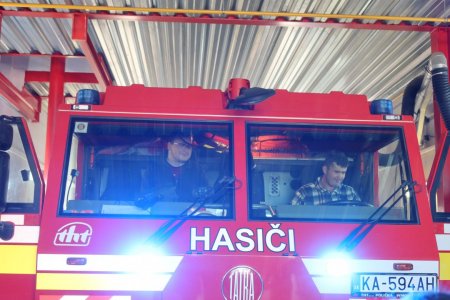 Návšteva hasičskej stanice