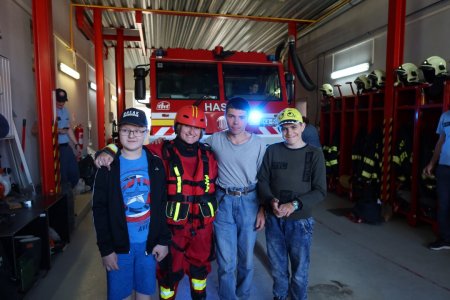 Návšteva hasičskej stanice