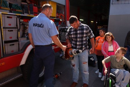 Návšteva hasičskej stanice