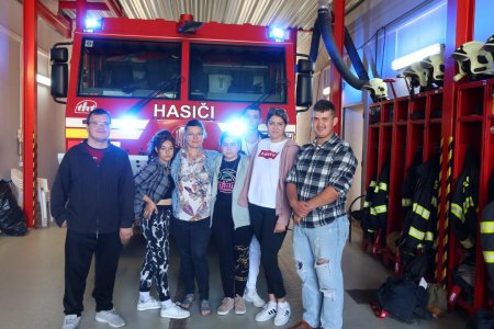 Návšteva hasičskej stanice