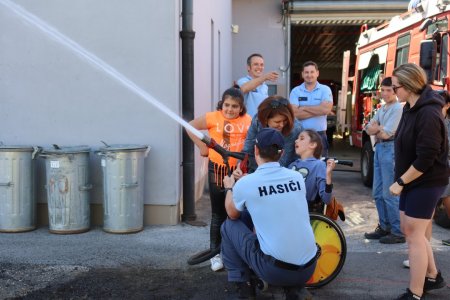 Návšteva hasičskej stanice