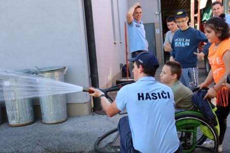 Návšteva hasičskej stanice