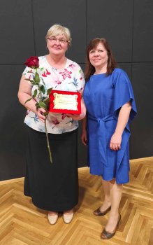 Ocenenie pre našu kolegyňu