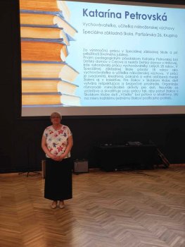 Ocenenie pre našu kolegyňu