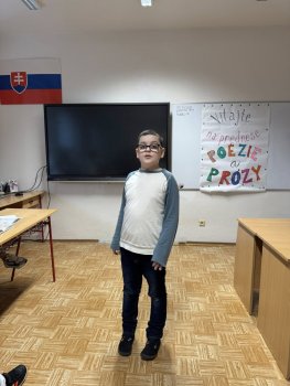 Školské kolo v prednese poézie a prózy
